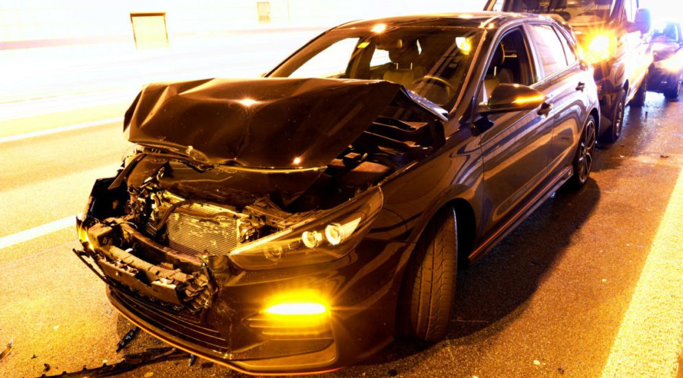 Unfall A2 im Eichtunnel LU