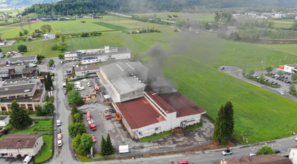 Uznach SG: Feuerwehreinsatz in Hanfanlage