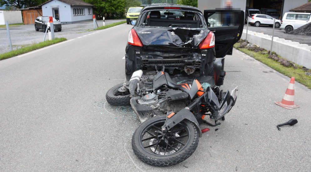 Walenstadt: Motorradfahrer nach Crash verletzt