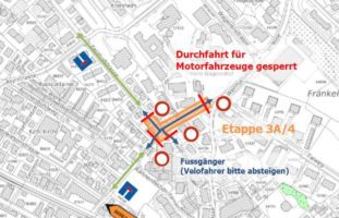 Ab Montag neue Verkehrsführung um Feldhofstrasse in Uster ZH