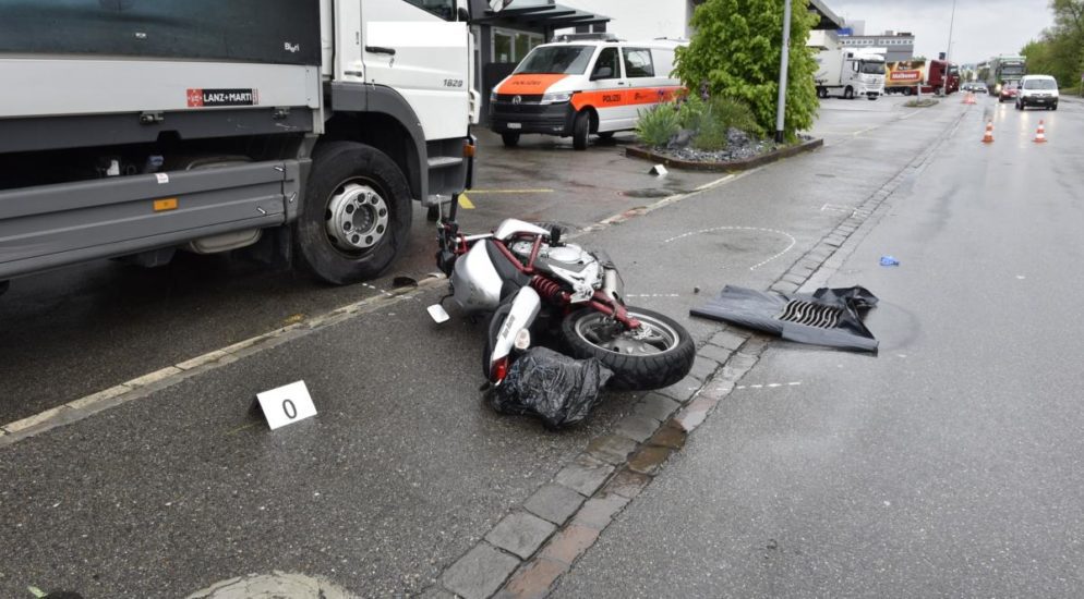 Schwerer Motorradunfall in Kloten