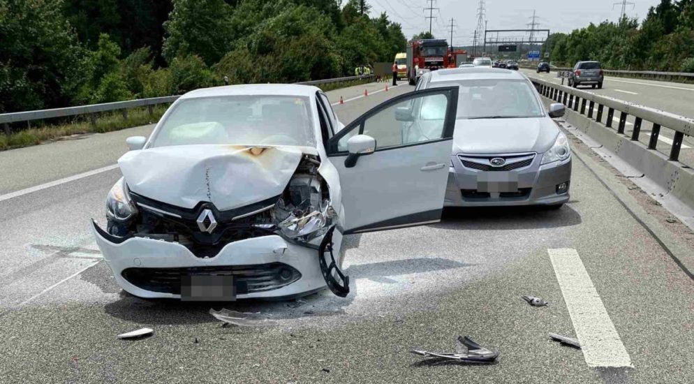 Wangen an der Aare BE: Auffahrunfall auf der Autobahn A1