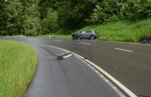 Totalschaden nach heftigem Crash in Rehetobel AR