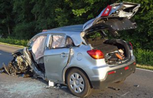 Rain LU: Fünf Verletzte bei Frontal-Unfall, einer davon schwer