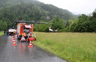 Bad Ragaz SG: Flugzeug kann beim Landen nicht rechtzeitig anhalten