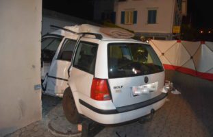 Unfallstelle in Uzwil zu Fuß verlassen