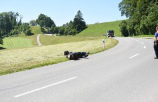 Ermenswil SG: Verletzter nach Verkehrsunfall mit Roller