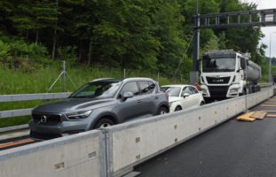 Unfall in Horw LU auf der A2