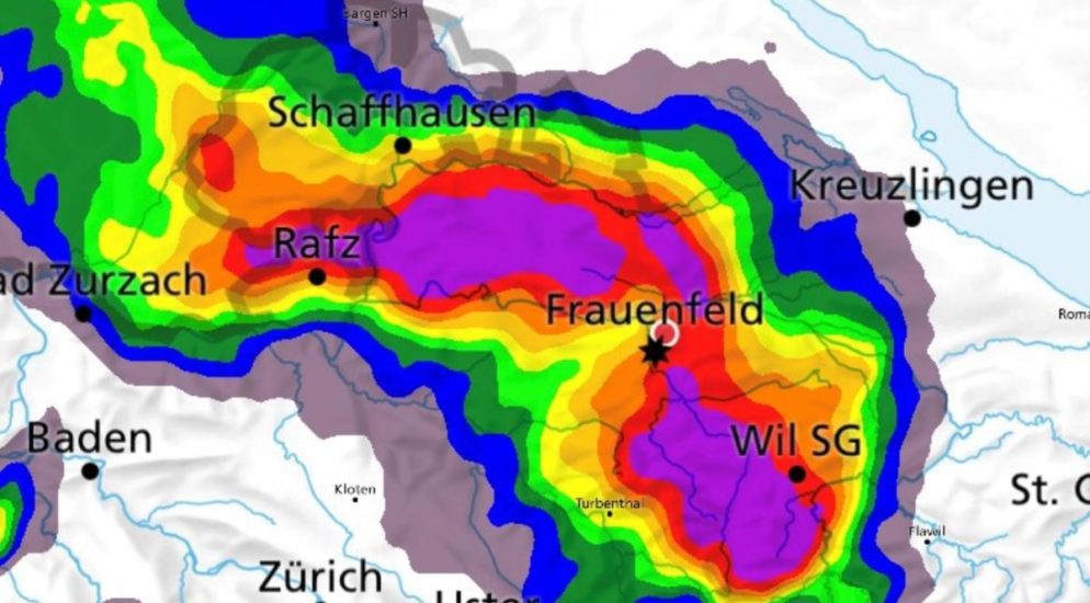 Kanton Thurgau: Viele Schadensmeldungen aufgrund des Gewitters