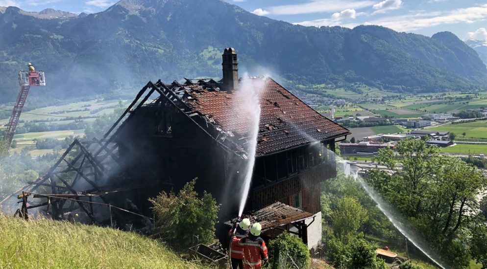 Mastrils GR: Wohnhaus von Feuer zerstört