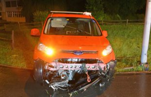 Neuenkirch LU: Autofahrer durchbricht bei Verkehrsunfall einen Holzzaun