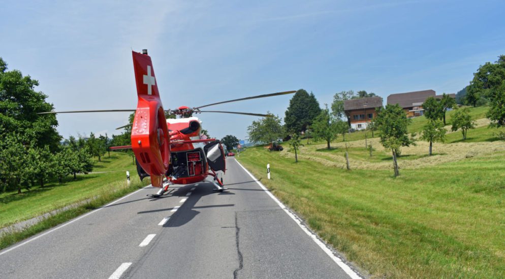 Weggis LU: Rega-Einsatz nach Verkehrsunfall