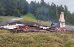 Scheid im Domleschg GR: Maiensäss durch Feuer zerstört