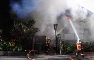 Brand in einem Einfamilienhaus in Altstätten