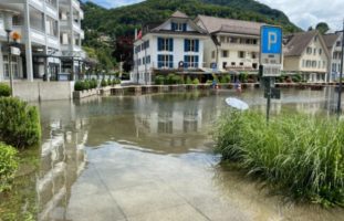 Unwetter Nidwalden NW - Höchste Gefahrenstufe für die Region um den Vierwaldstättersee