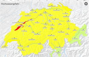 Neues Naturgefahrenbulletin zum Hochwasser in der Schweiz