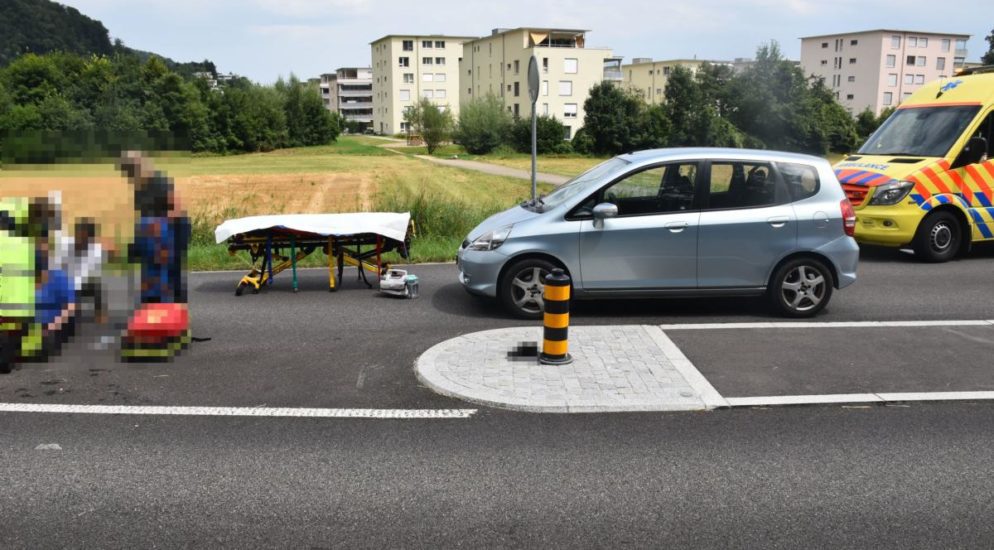 Fussgängerin nach Autounfall in Oensingen SO verletzt