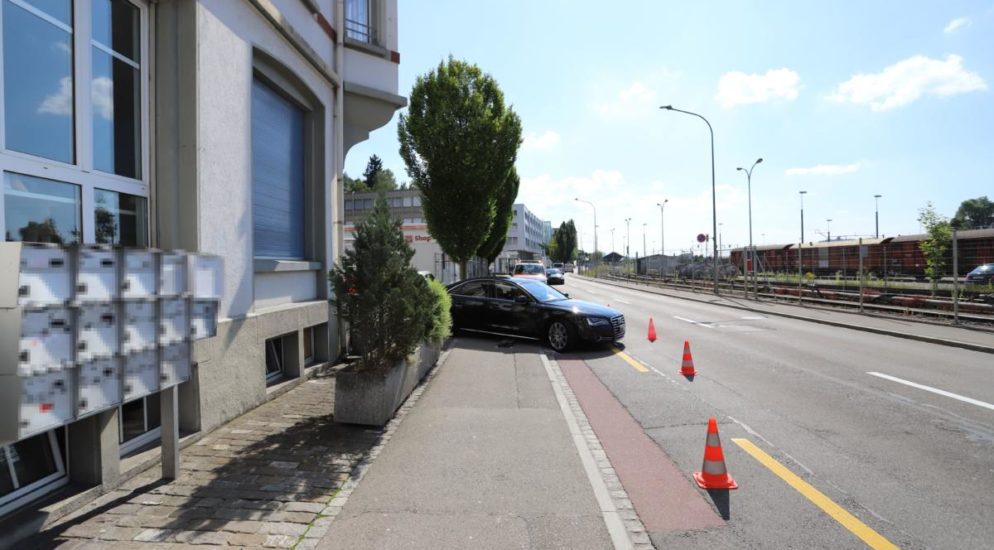 Verkehrsunfall St.Gallen SG - Skater (32) mit Hund gegen Auto geprallt