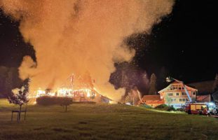 Brand Wolhusen LU - über 100 Tiere verendet