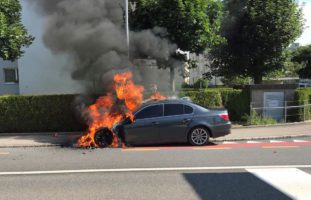 Fahrzeugbrand in Sursee LU