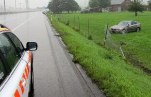 Verkehrsunfall auf der A3 in Niederurnen GL